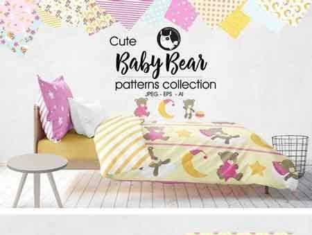 FreePsdVn.com 1802230 VECTOR baby bear pattern collection 2018438 cover