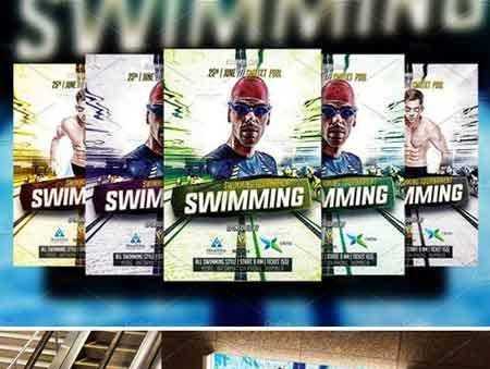 FreePsdVn.com 1802280 TEMPLATE swimming flyer template 2185737 cover