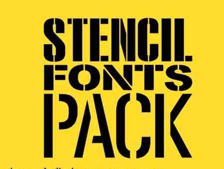 FreePsdVn.com 1803020 FONT stencil fonts pack 2197367 cover
