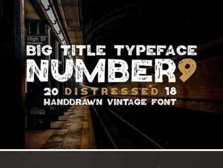 FreePsdVn.com 1803068 FONT number9 handdrawn vintage font 2185971 cover