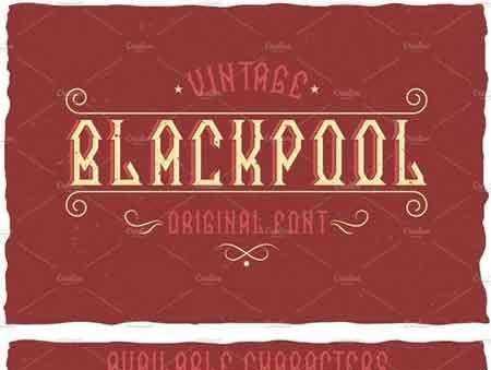 FreePsdVn.com 1803100 VECTOR blackpool vintage label typeface 1499445 cover