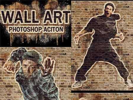 1803204 Wall Art Photoshop Action 21343983