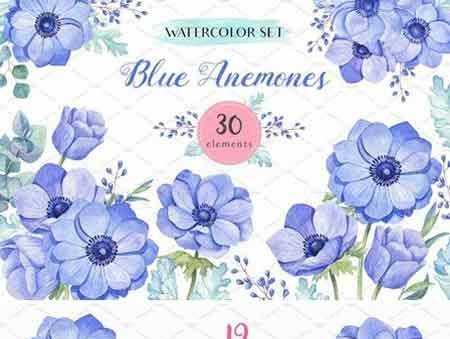 FreePsdVn.com 1803206 STOCK blue anemones 2226580 cover