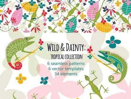 FreePsdVn.com 1803235 STOCK wild and dainty tropical collection 2232569 cover