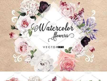 FreePsdVn.com 1803290 VECTOR flowers set 2018 2185401 cover