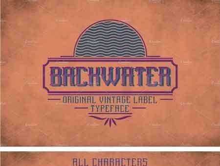 FreePsdVn.com 1804057 VECTOR backwater vintage label typeface 2091497 cover