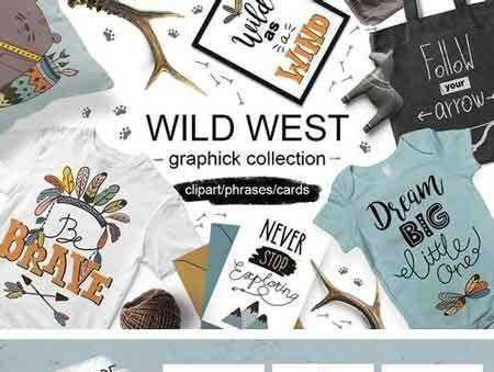 FreePsdVn.com 1804085 VECTOR wild west graphic collection 2078142 cover