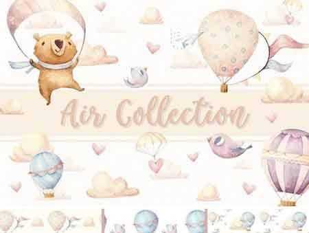 FreePsdVn.com 1804087 STOCK 6 seamless patterns air collection 2227772 cover