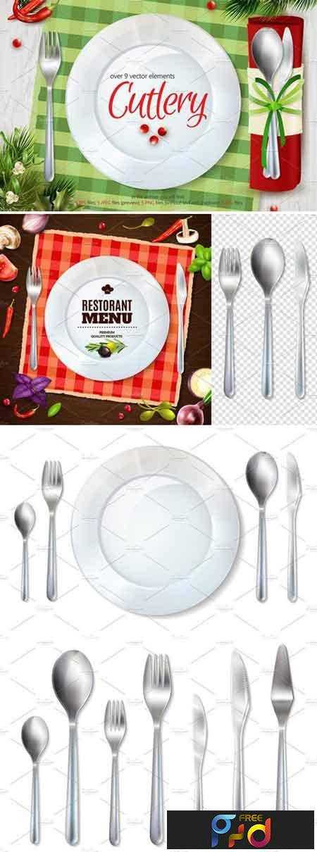 FreePsdVn.com 1804159 VECTOR cutlery illustrations set 2186009