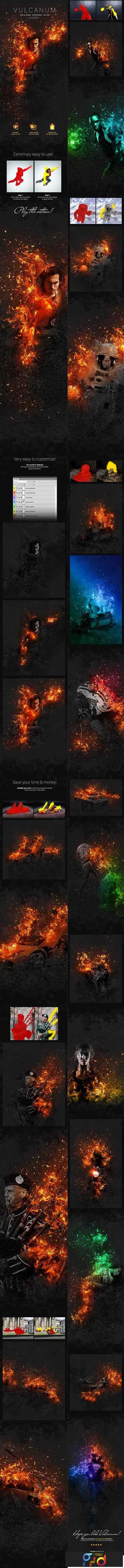 Vulcanum   Fire & Ashes Photoshop Action