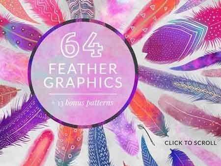 FreePsdVn.com 1804235 STOCK feather graphic pack 2232746 cover