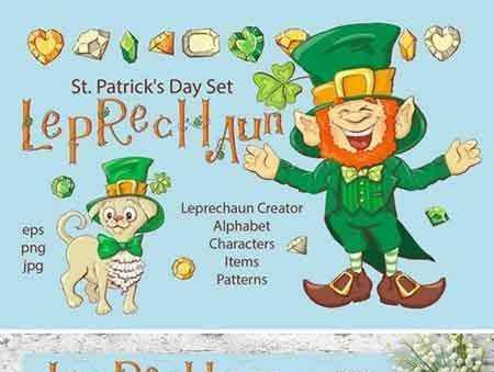 Freepsdvn.com 1804238 Vector Leprechaun St. Patricks Day Set 2231895 Cover