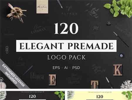 FreePsdVn.com 1805039 MOCKUP 120 elegant premade logo pack 2182037 cover