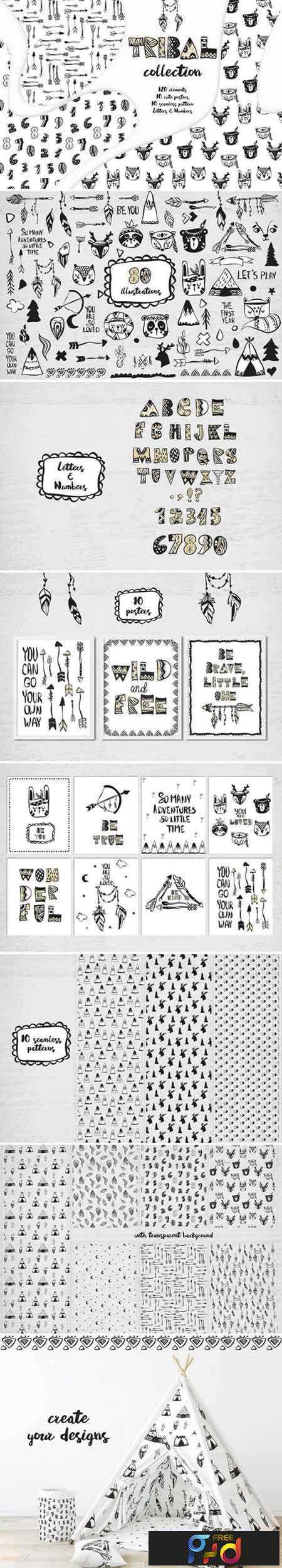 FreePsdVn.com 1805099 VECTOR tribal black and white collection 2257871
