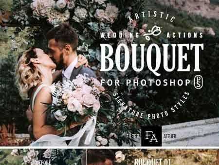FreePsdVn.com 1805137 PHOTOSHOP bouquet wedding photoshop actions 2170025 cover