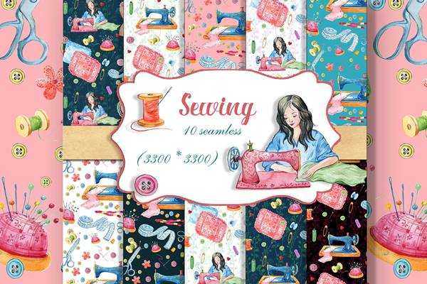 FreePsdVn.com 1806050 STOCK sewing seamless patterns 2428780 cover