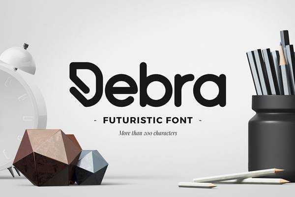 FreePsdVn.com 1806054 FONT debra rounded futuristic typeface 2477633 cover