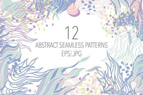 FreePsdVn.com 1806112 VECTOR 12 abstract seamless patterns 1566321 cover