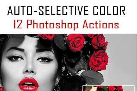1807043 Auto-Selective Color – 12 Photoshop Actions 22001181