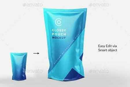 Download 1807099 Glossy Pouch Packaging Mockup 22062688 - FreePSDvn