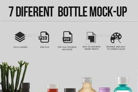 1807139 7 Different Bottle Mock-up 8423730
