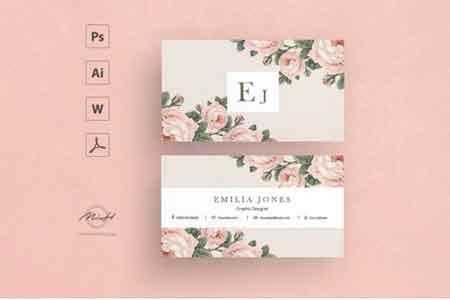 1807150 Roses business card template 2543415