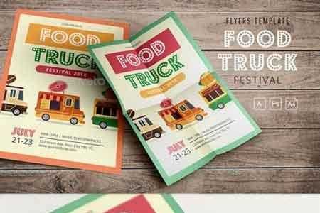 FreePsdVn.com 1807224 TEMPLATE food truck festival 2018 flyers 22125887 cover