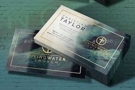 1807228 Modern Watercolor Business Card Template 22131303