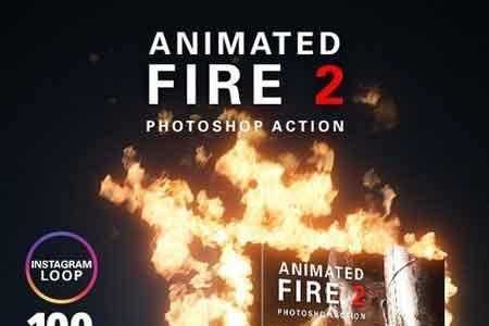 FreePsdVn.com 1807285 PHOTOSHOP animated fire 2 photoshop action 22082311 cover