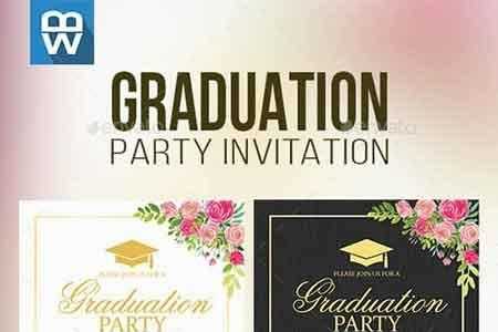 FreePsdVn.com 1807295 TEMPLATE floral graduation party invitation 16185389 cover