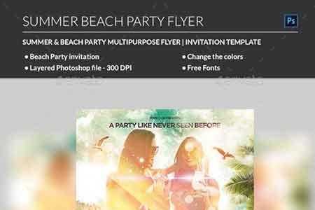 FreePsdVn.com 1808013 TEMPLATE summer beach party flyer 22025409 cover
