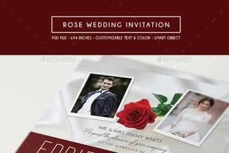 1808029 Rose Wedding Invitation & RSVP 15578474