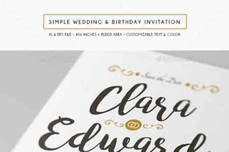 FreePsdVn.com 1808045 VECTOR simple wedding birthday invitation 15724115 cover