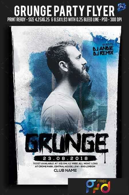 Grunge Party Flyer