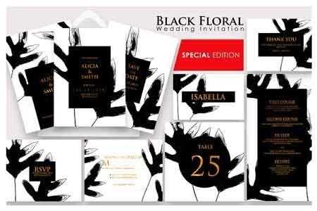 FreePsdVn.com 1808126 TEMPLATE black floral invitation ac20 2740570 cover