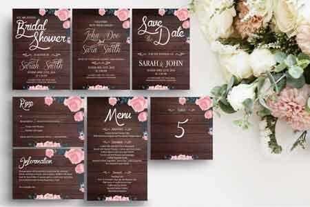 FreePsdVn.com 1808150 TEMPLATE rustic wooden wedding template suite 3469520 cover