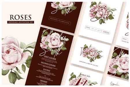 FreePsdVn.com 1808243 TEMPLATE roses wedding invitation ac23 2752475 cover