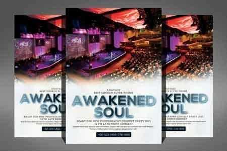 FreePsdVn.com 1808275 TEMPLATE awakened soul church flyer 3469418 cover
