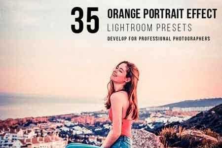 FreePsdVn.com 1809013 LIGHTROOM 35 orange portrait effect presets 22141416 cover