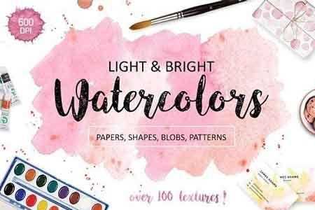 Freepsdvn.com 1809035 Stock Bright Watercolor Textures Pack 945606 Cover