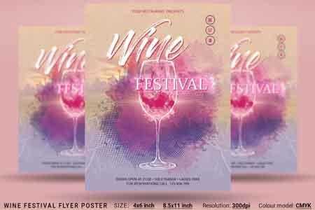 FreePsdVn.com 1809050 TEMPLATE wine festival flyer 3471432 cover