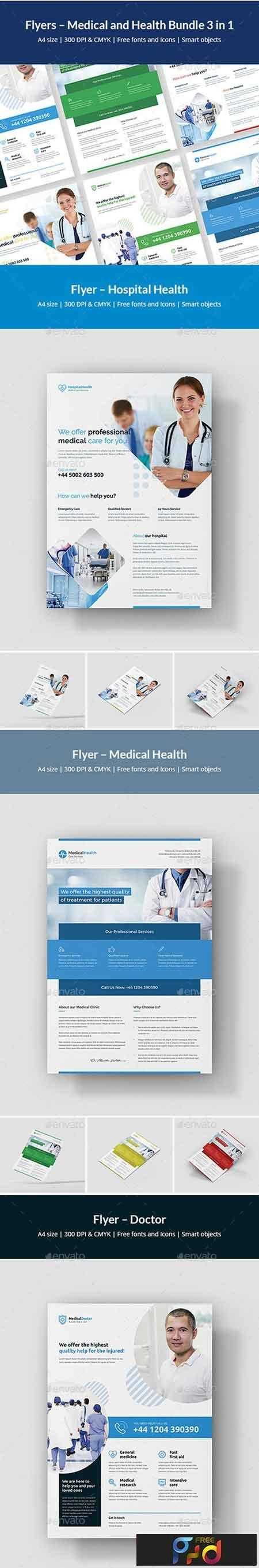 FreePsdVn.com 1809080 TEMPLATE flyer medical and health bundle 3 in 1 22196220
