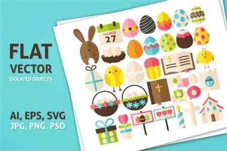 FreePsdVn.com 1809113 VECTOR happy easter vector isolated objects 69202 cover