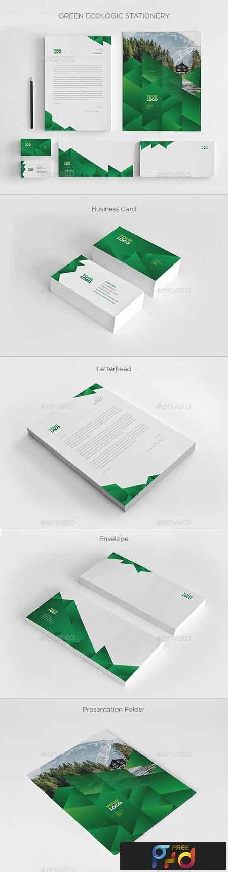 FreePsdVn.com 1809180 VECTOR green ecologic stationery 7476303