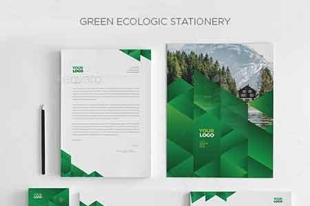 FreePsdVn.com 1809180 VECTOR green ecologic stationery 7476303 cover