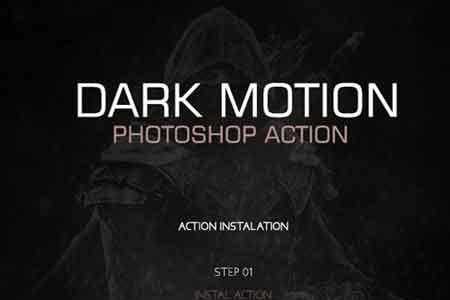 Freepsdvn.com 1809187 Photoshop Dark Motion Photoshop Action #34 18705596 Cover