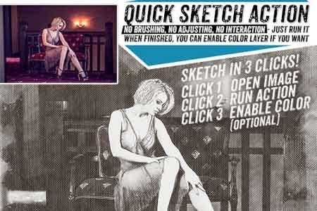 FreePsdVn.com 1809269 PHOTOSHOP quick sketch fast and reliable photoshop action 22307785 cover