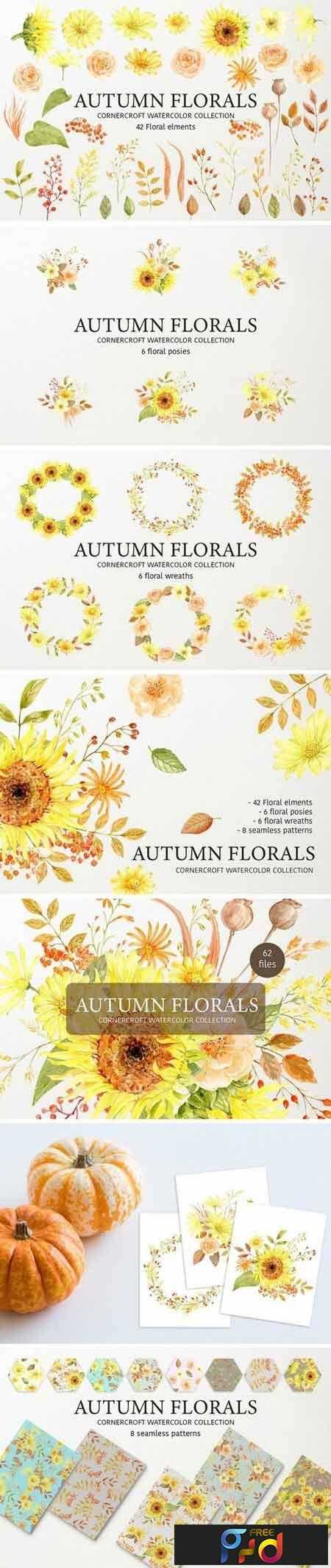 FreePsdVn.com 1810103 STOCK autumn floral collection 2840864