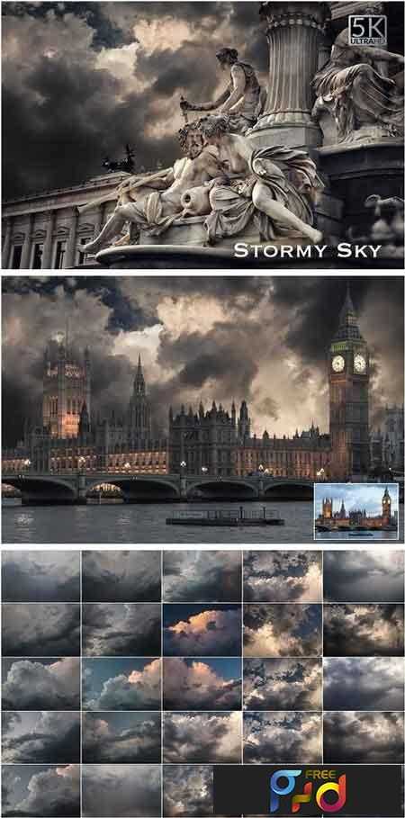 1810135 5K Stormy Sky Overlays 2002207 1