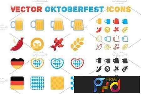 FreePsdVn.com 1810169 VECTOR oktoberfest icons set 2833668 cover